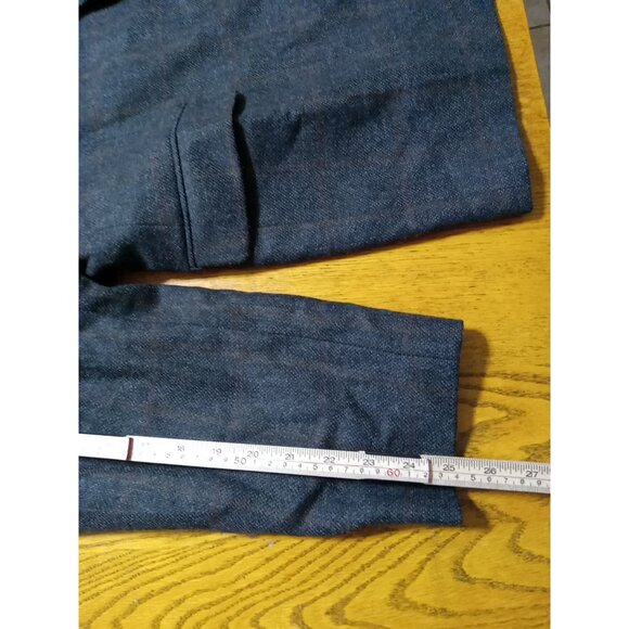 JoS. A BANK Mens BLAZER WOOL 50S BLACK BROWN Preowned Coat Jacket Sport ? Used - Picture 6 of 13